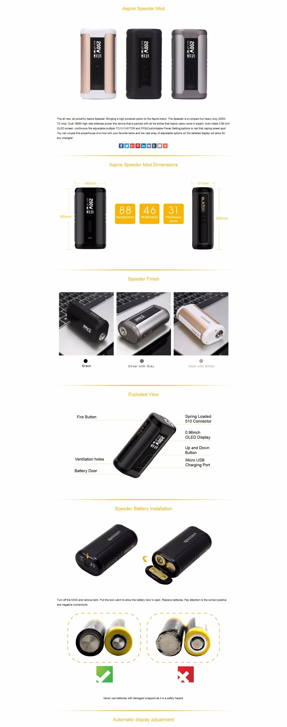 Aspire Speeder Mod - Aspire