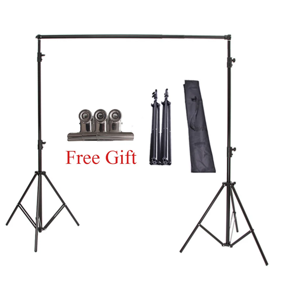  High Quality 2x2M Studio Professinal Photography Photo Backdrops Background Support System Stands + Carry Bag Free Shipping 