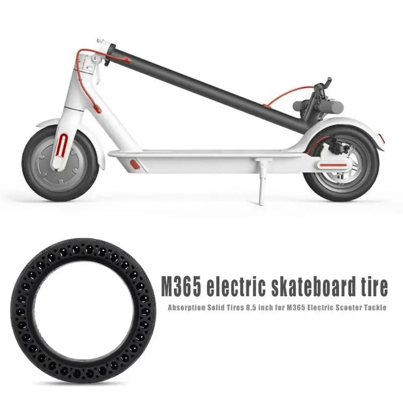 Non-Inflatable Shock-Absorbent Pattern Honeycomb Solid Tire Anti-skid for Xiaomi M365 Scooter Tire Electric Scooter Accessories