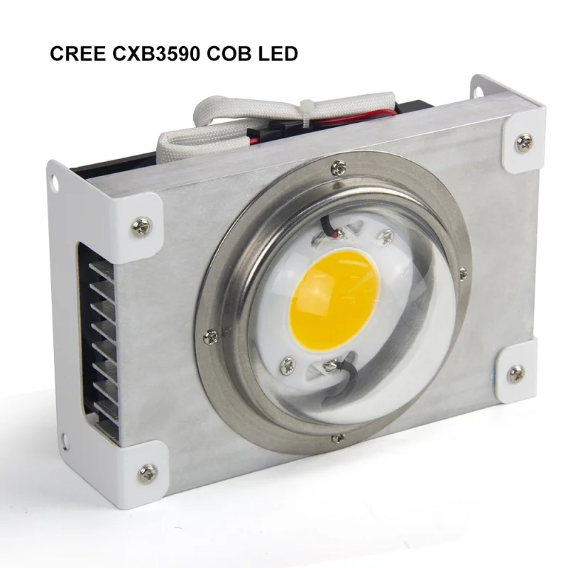 CREE CXB3590 COB светодиодный светильник для выращивания полный спектр 100 Вт 200 Вт Citizen светодиодный светильник для выращивания растений для комнатных палаток теплиц гидропоники - Испускаемый цвет: CREE CXB3590 100W