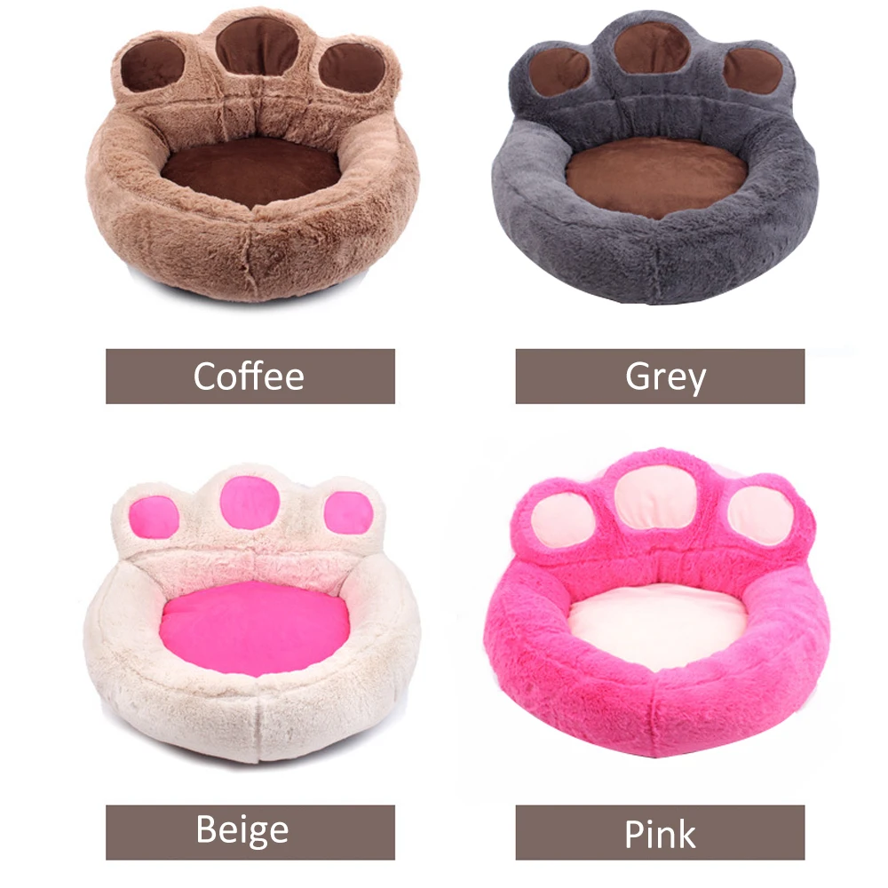 cheap Warm Cotton Cat Dog Sofa Nest Basket Soft Pet Sofa Mat Bear Claw Shape Pet Dog Cat Bed for Small Dogs Cats Puppy Pet Accessories