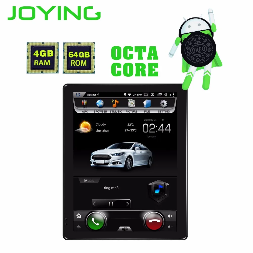 Clearance JOYING 2 din car radio 9.7 inch Android 8.1.0 Audio amplifier chip TDA7851 4GB Ram 64GB Rom GPS car multimedia player head unit 1