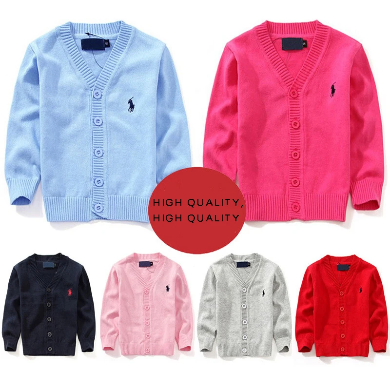

2019 Selling Autumn Winter Cotton Sweater Top Baby Children Clothing Boys Girls Knitted Cardigan Sweater Kids Spring Wear New