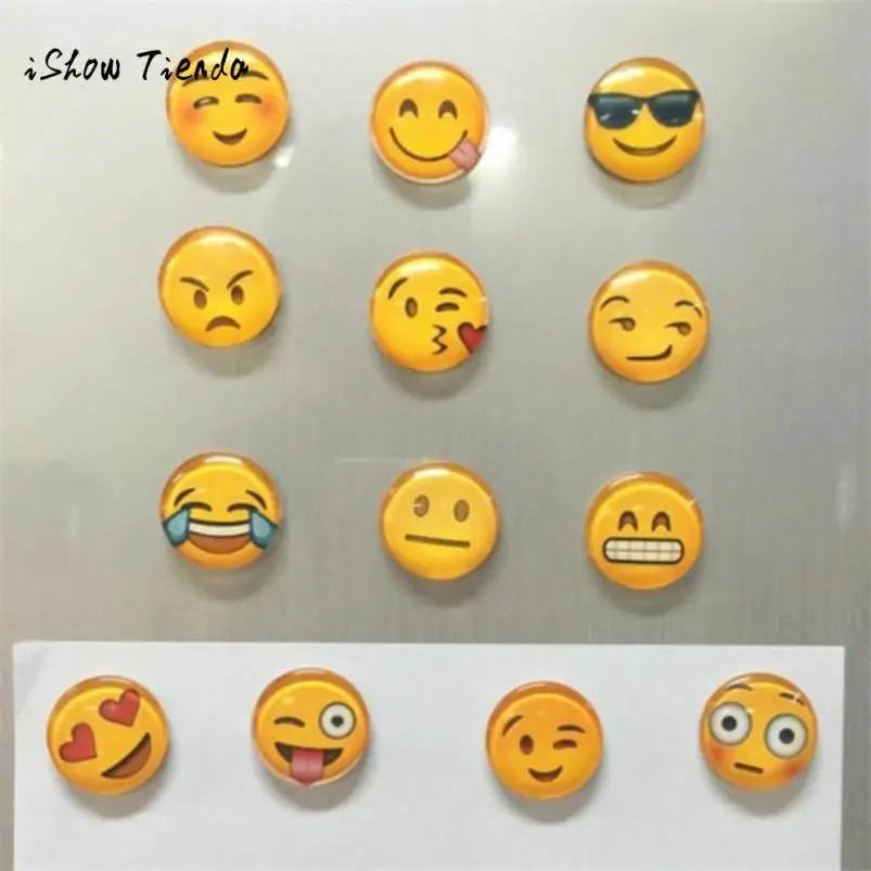 

Mixed 5 Pcs Cartoon Magnetic Stickers Cute Emoji Dome Refrigerator Sticker Gift Souvenir Decor Art decoracion kids room