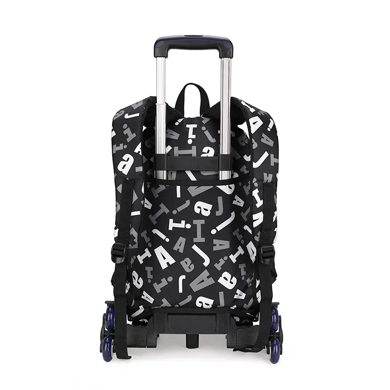 ZIRANYU/детский школьный ранец на колесиках для мальчиков и девочек, сумка для багажа, рюкзак, последние съемные детские школьные сумки, 2/6 колеса, комплект из 3 предметов