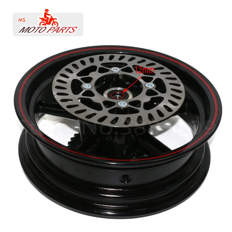 12mm hole 2.75-12inch Front & 3.50-12 Rear Dirt bike Pit Bike 12inch Vacuum Wheel Rim Front and Rear brake disc ainwheels