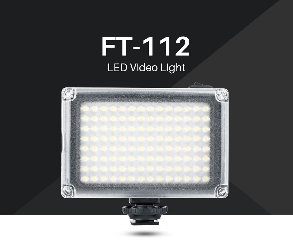Ulanzi 112 DSLR камера светодиодный светильник для видео с цветным фильтром смартфон Vlog заполняющий светильник для камеры студийный светильник для фотосъемки