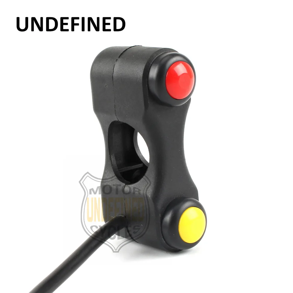 Black Motorcycle Handlebar Switch 2 Button Mount Race Bikes Array