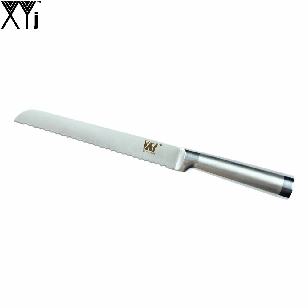 

8 Inch Serrated Bread Knife Durable Integrated Stainless Steel Knife XYJ Brand Hot Selling Cooking Tools Chinese Kitchen Knives
