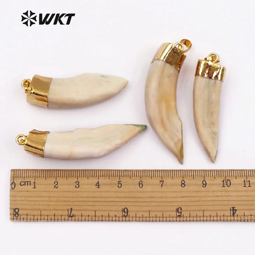 WT P241 WKT оптовая продажа оригинальная Волчья подвеска в форме зуба с крышка