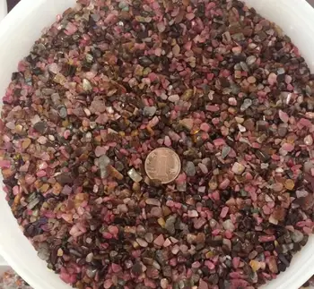 

7mm--9mmNatural Colorful Tourmaline Small Stones Crystal Tourmaline Rock Chips Natural Stones300g