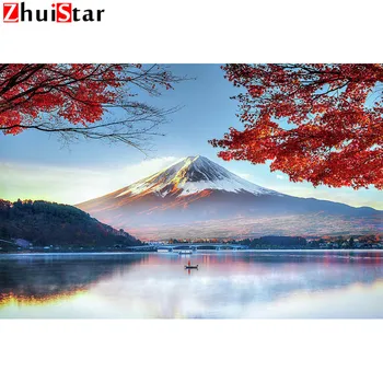 

full square 5d diamond painting Volcanic landscape mosaic diamond embroidery sale stitch accessories decoration WHH