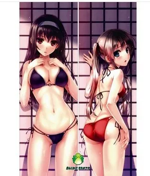 

Free Shipping Anime hugging pillow case sm1129-painted by misaki kurehito