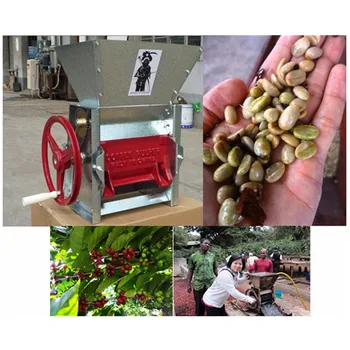 

Manual fresh coffee beans peeling pulping pulper machine cocoa bean extractor coffee sheller