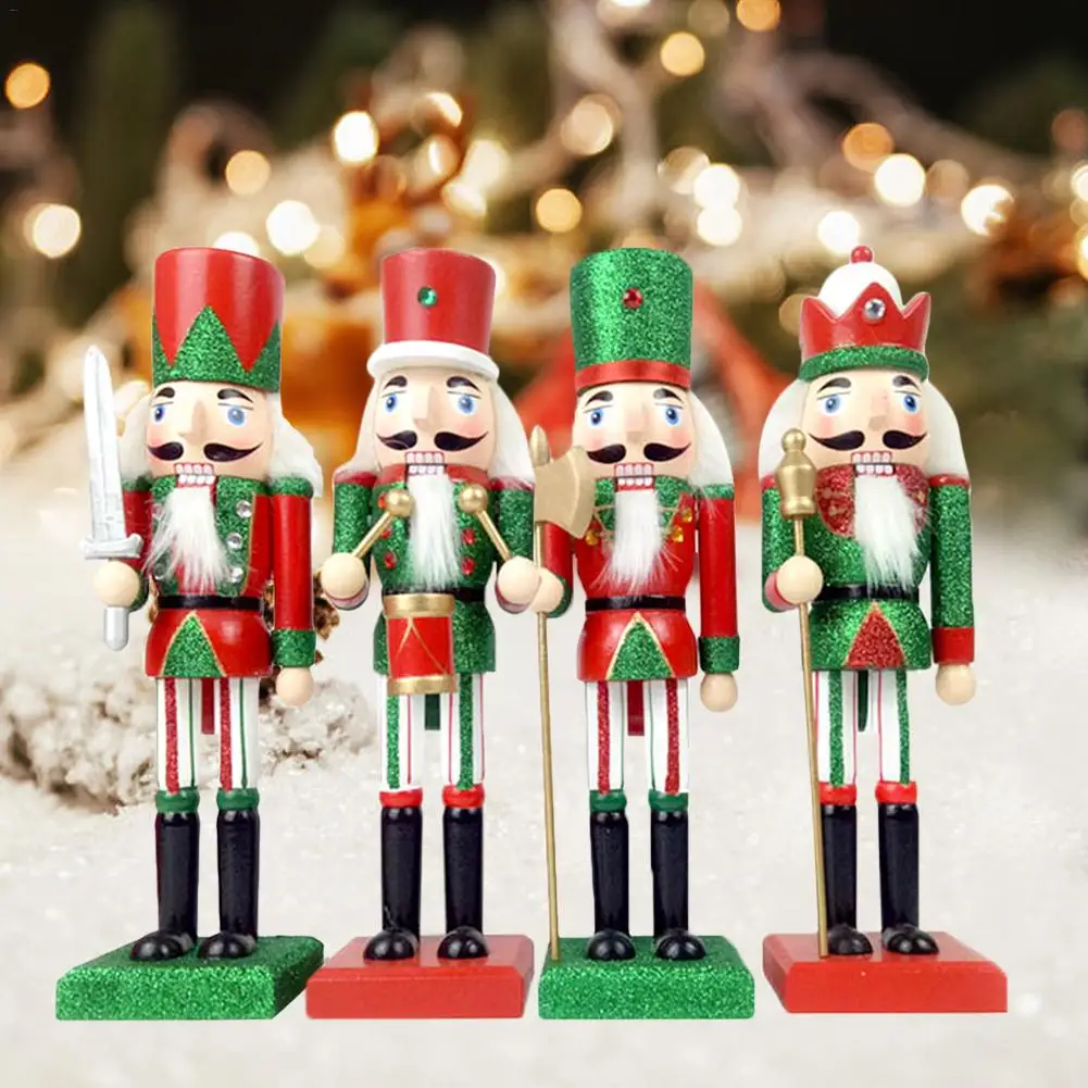 

Vintage Handcraft Puppet Wooden Nutcracker Doll Soldier Home Party Decoration Ornaments Christmas Gifts Tables Perfect Decor