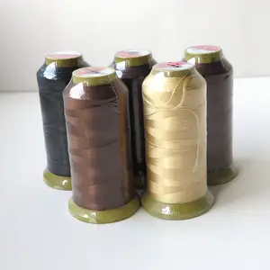 5pc/lot Black Brown Blonde Color Nylon hair weaving thread for hair weft High Intensity Polyamide Nylon Thread 5 colors in stock