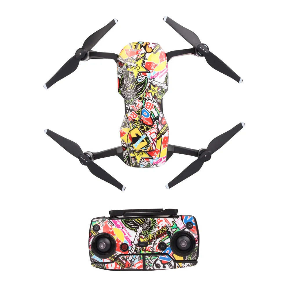 Sunnylife новые чехлы для DJI Mavic Air водонепроницаемые ПВХ крутые наклейки Полный набор боди+ RC+ 3 батареи наклейки для DJI Mavic Air Drone - Цвет: 7