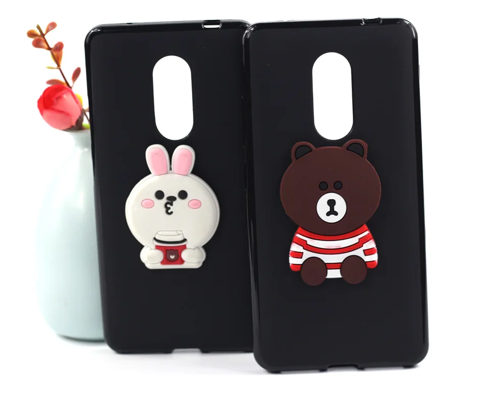 

DIY Carton Black White Rabbit Bear Phone Case For TP-Link Neffos X1 Lite Cases 5.0" Silicon Soft Tpu Full Cover Fundas Capa