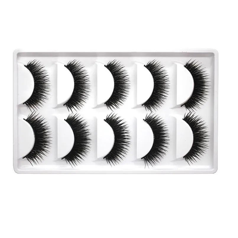 

5 Pairs/box Thick False Eyelashes Eye Lashes 100% Handmade Full Strip Lashes Mink Lashes Eyelashes Extensions Fake Eyelashes