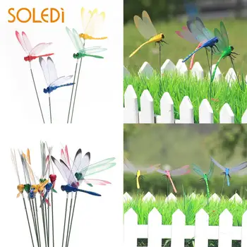 

Dragonfly Lawn Decoration Creative Garden Art Garden Decor Beautiful Garden Ornament 3D Double Dorpshipping