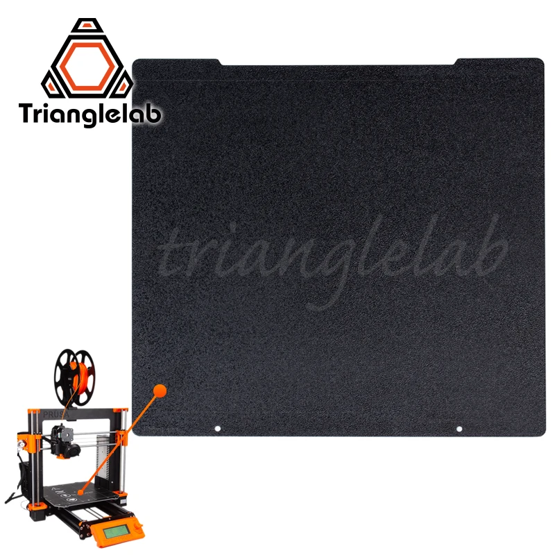 

Trianglelab 241 x 252 Double Sided Textured PEI Spring Steel Sheet Powder Coated PEI Build Plate For Prusa i3 MK2.5S Mk3 MK3S