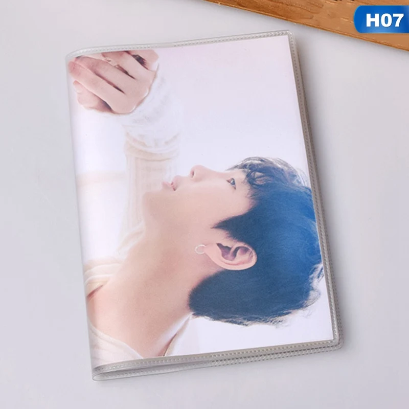 

1 Pcs New Arrival Kpop BTS Love Yourself JIN V JUNGKOOK JIMIN SUGA Pop Star Big Notebook with Rubber Sleeve Stationary