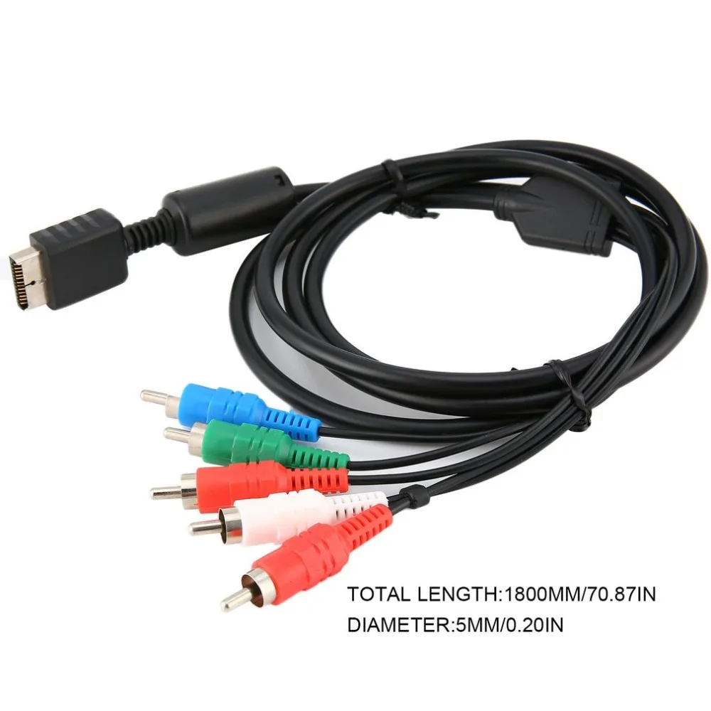 180 см компонент HD RCA AV видео аудио кабель Шнур для SONY Playstation 2 3 PS2