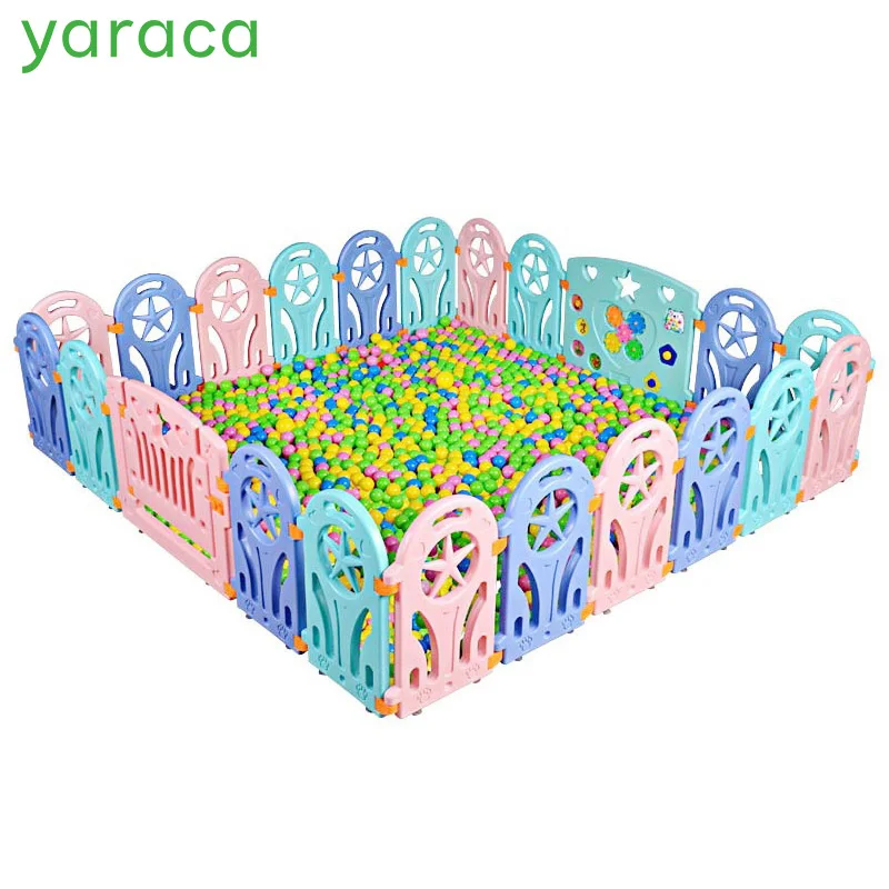 Baby Playpen Plastic Fence Safety Protector Kids Safety Barriers Fencing For Children Indoor Game Play Yard Playpen Baby Fence