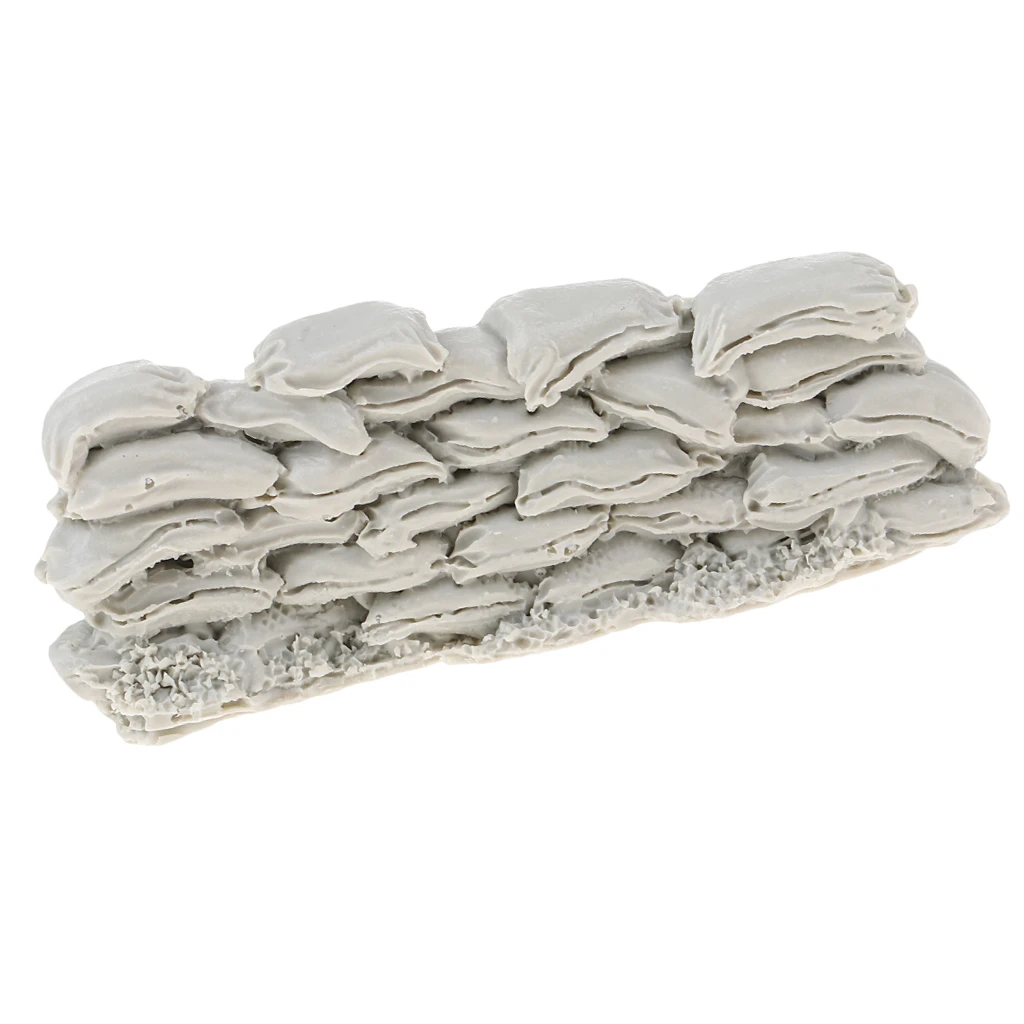 1//35 Resin Sandbag Wall Model /&20pcs Resin Skeleton Scenario Skull Model Kit