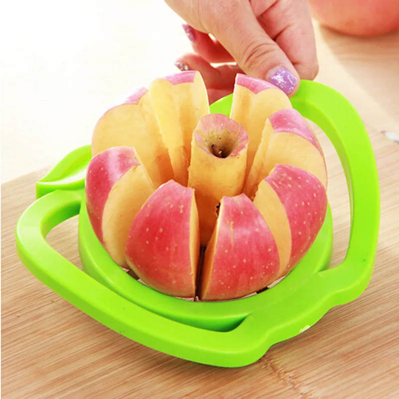 1Pcs Apple Slicer Cutter With Handle Pear Fruit Divider Shredders Tool Comfort Kitchen Peeler Fast Shipping Household | Дом и сад