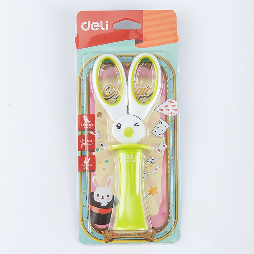 DELI школьные ножницы E6065 милые Kawaii Кролик DIY Дневник украшения ножницы ручной работы Ножницы Бумага для детей и студентов канцелярские принадлежности