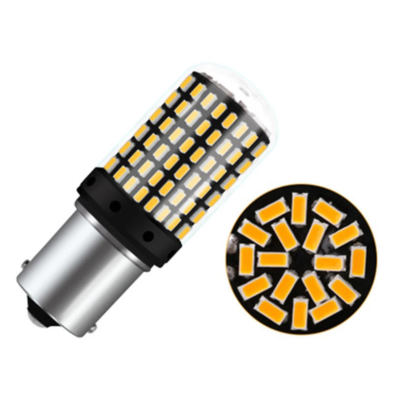 Автомобильные светодиодные лампы WTS T20 7440 W21W W21/5W 3014 144smd CanBus 1156 BA15S P21W BAY15D BAU15S PY21W