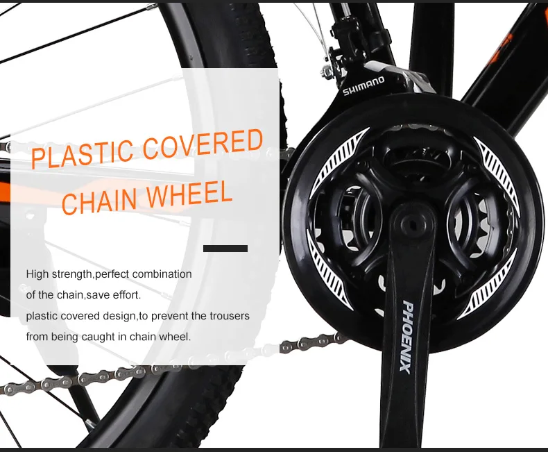 Phoenix 26 INCH Bike 21 24 Speed Mountain Bicycle Aluminium Double Disc Brake MTB Bike Bisiklet Bicicleta Mountain Road Cycling