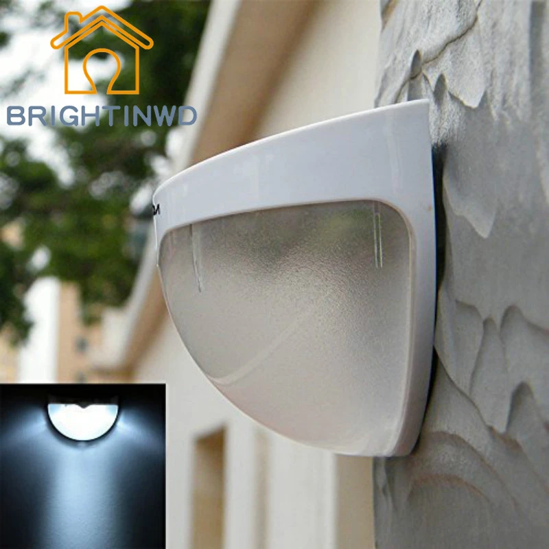 

BRIGHTINWD ABS+PC Environmental Protection New Material Solar Light Control Outdoor Light Garden Corridor Solar LED Wall Lamp