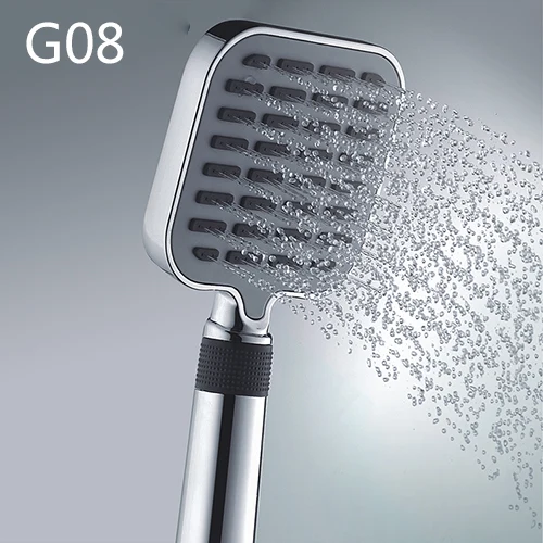 Gappo Bathroom Hand Shower Bath Shower Pressure Massage Rainfall SPA Water Shower Head Chrome Water Saving LED Mixer Tap - Цвет: G08