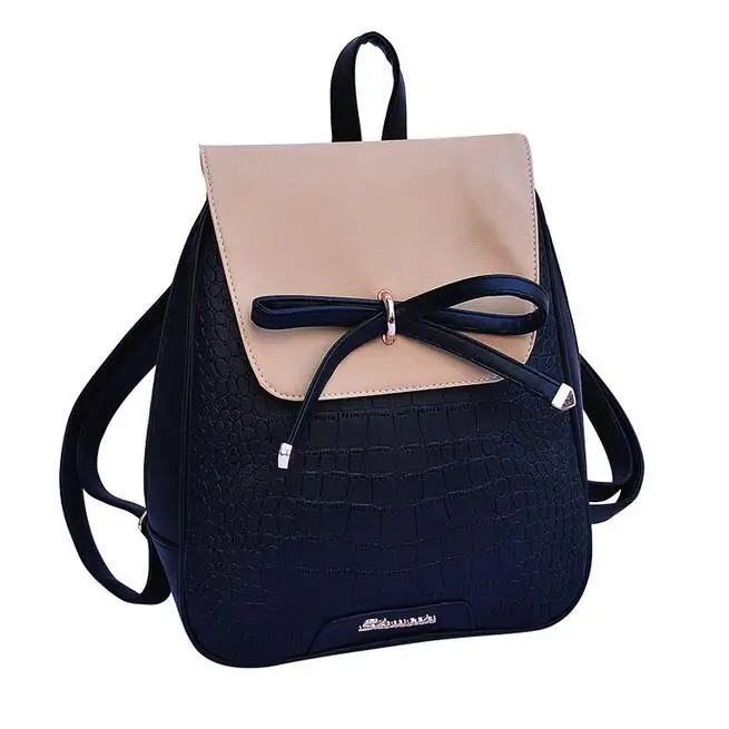 2017 New Fashion Women Backpack High Quality Pu Leather Sweet Bow 2017 New Fashion Women Backpack High Quality Pu Leather Sweet Bow Shoulder Bag School Backpacks Style Travel Books Rucksack In From Luggage