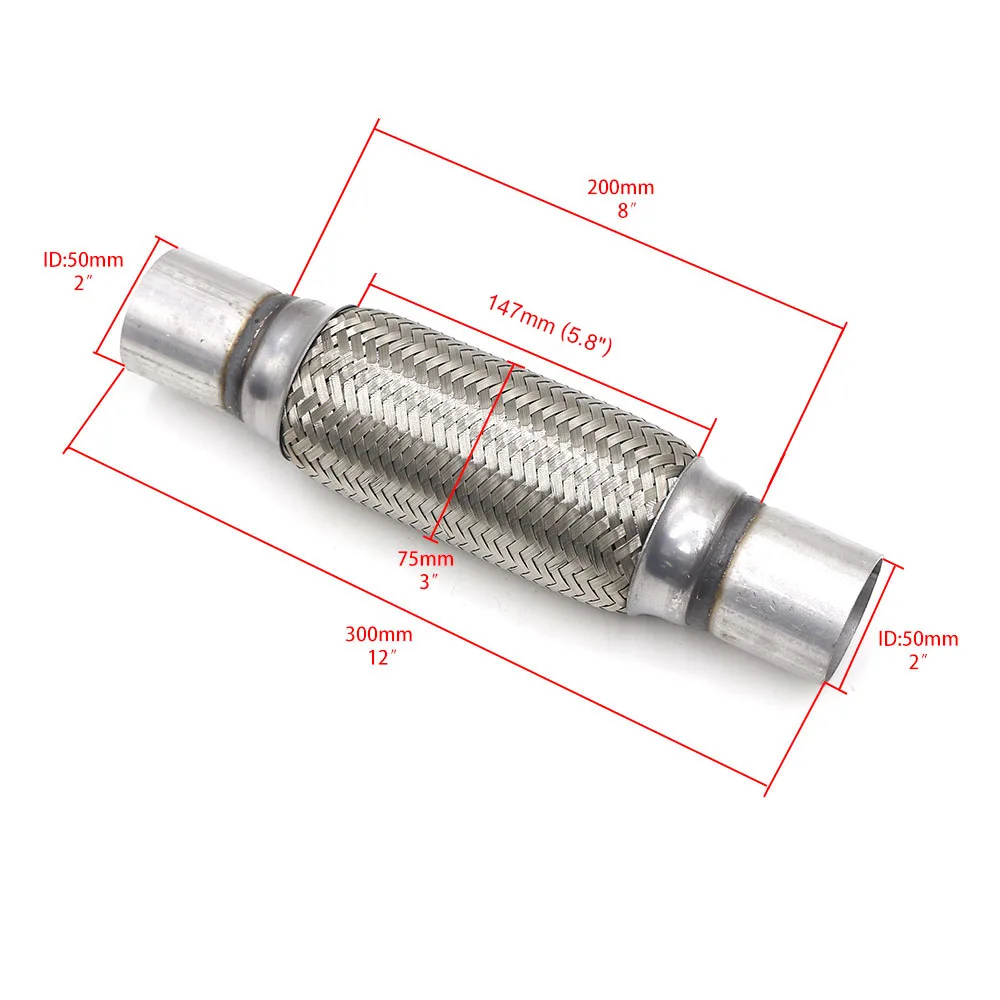 CNSPEED 2 &quotx 8&quot x 12 &quotвыхлопная труба для автомобиля высокое качество двойной