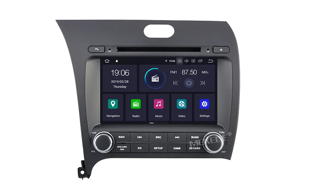 Android 9,0 4+ 64G Автомобильный Радио dvd-плеер мультимедиа для Kia CERATO K3 FORTE 2013- с gps навигацией wifi BT RDS