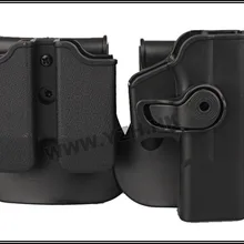 IMI ОБОРОНЫ Полимер Сохранение Roto Правша кобура Подходит Glock 17/22/31 и двойной подсумок 9x19 мм, 40 S& W, 357SIG