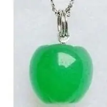 Горячая распродажа стиль >>>>> ювелирные изделия зеленое яблоко джейд ожерелье