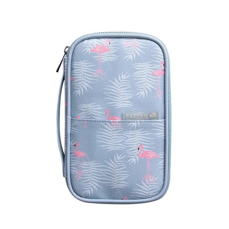 

Portable Travel Passport Storage Bag Waterproof PU Multifunction Bank Card Credit Card Air Tickets ID Card Holder Organizer