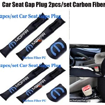 

Car-styling Car Accessories For Mopar LOGO Badge Car Seat Gaps Plug Protective Padding 2pcs set logo emblem Seat belts covers