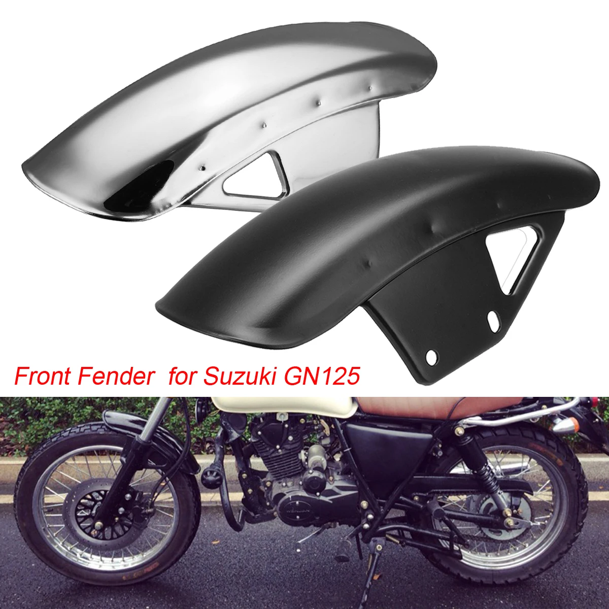 1Pair Motorcycle Splash Guard Front&Rear 2Color Mudguard Sand Mud Guard