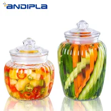 Герметичная Бутылка для хранения стекла, домашние бутылки для пикника, ночные пятна, маринованные Капустные банки, контейнер для овощей, кухонные аксессуары