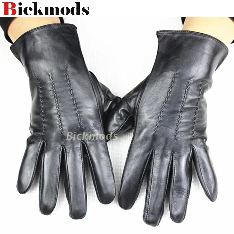 

Leather gloves male sheepskin gloves straight style silk lining spring and autumn outdoor driving gloves