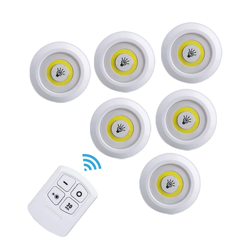 

LED Emergency Light COB Night Light Battery Powered Dimmable Led Bulb Lamps for Cabinet Closets Wardrobe Kitchen Bedroom Lights