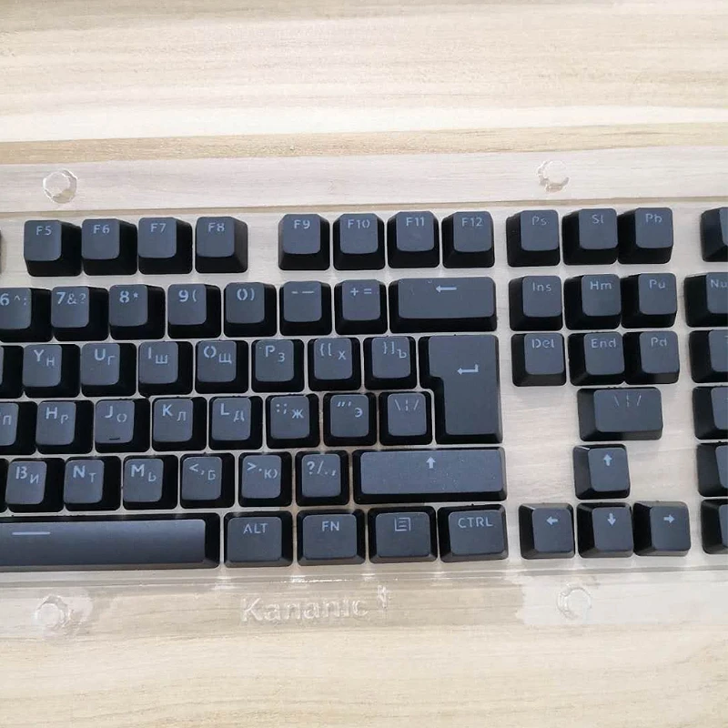 104 колпачки русская полупрозрачная подсветка для вишневого клавиатура MX Переключатель
