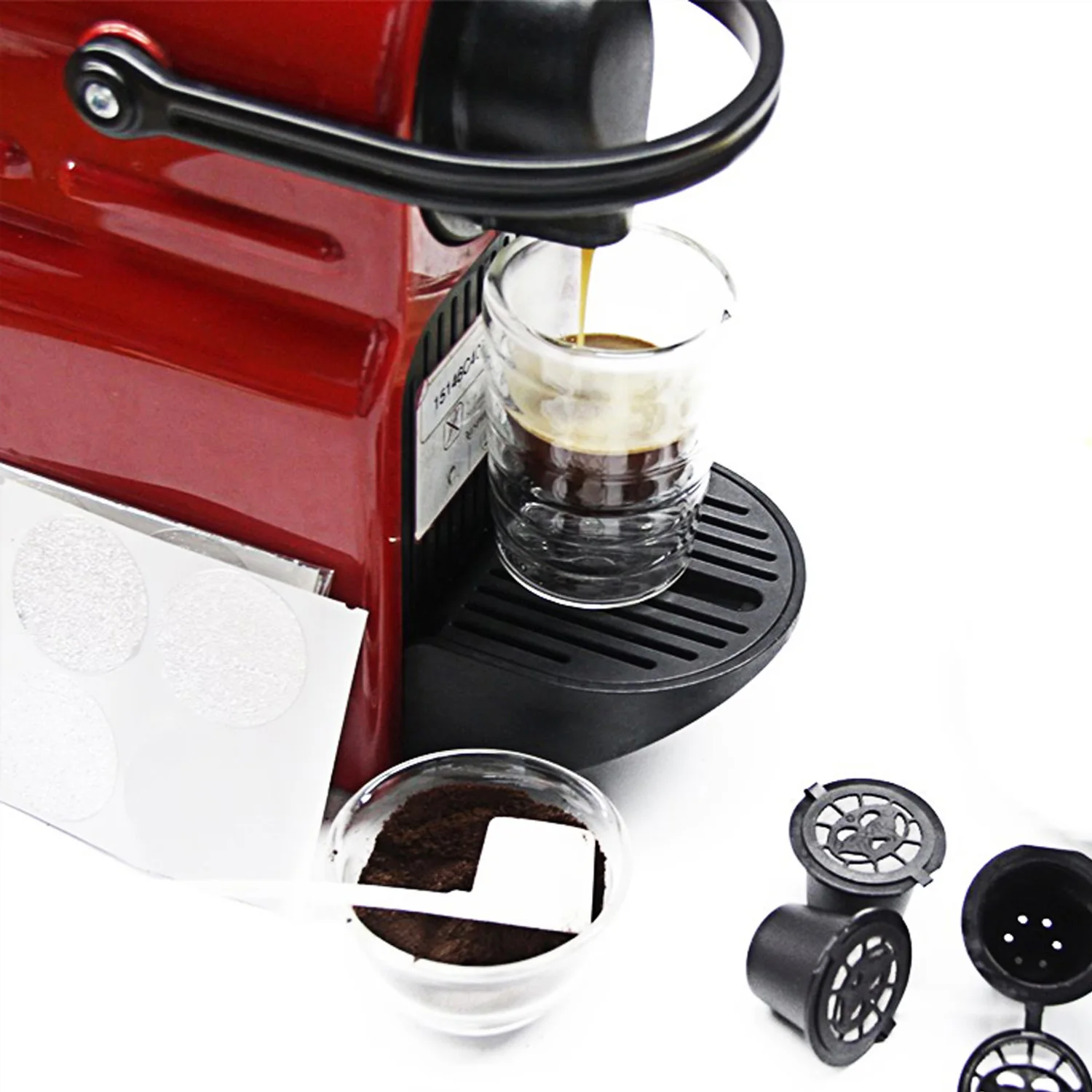 Behogar 7pcs Home Office Reusable Coffee Brewing Tools Set Brush Spoon 5pcs Coffee Capsules for Nespresso Machine Accessory Behogar 7pcs Home Office Reusable Coffee Brewing Tools Set Brush Spoon 5pcs Coffee Capsules for Nespresso Machine Accessory