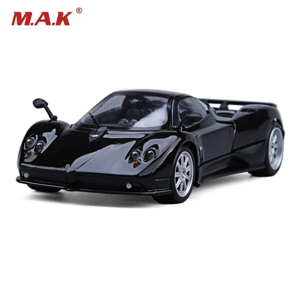 

1/24 Scale Black and Orange Pagani Zonda Racing Sports Car Models Children Gifts Collections Toys with Box