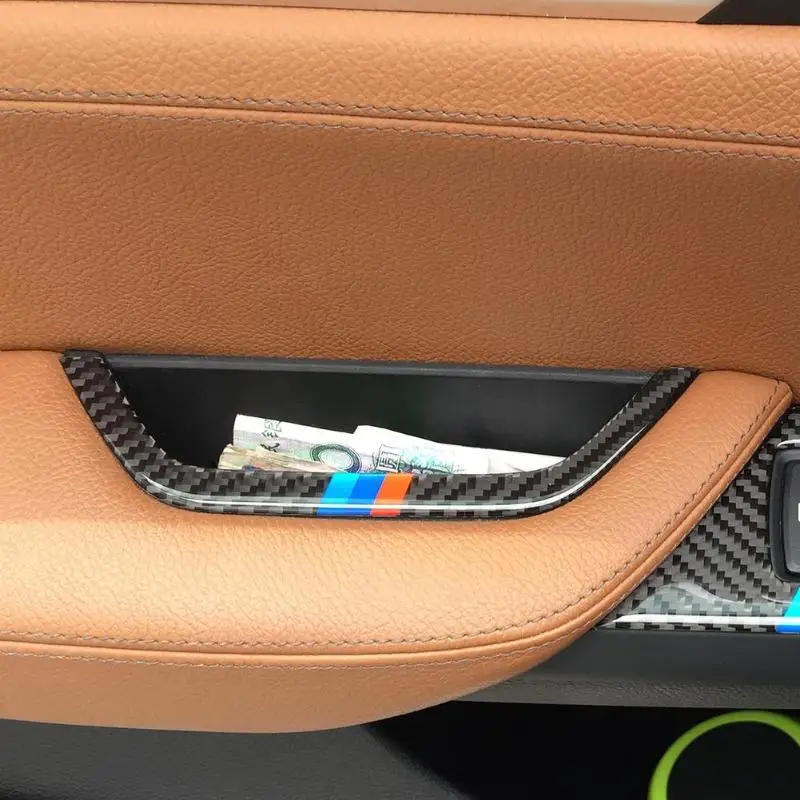 

VODOOL Car Interior Door Armrest Handle Storage Box Frame Cover Trim Vehicle Car Styling Sticker For BMW X3 X4 F25 F26 2011-2017